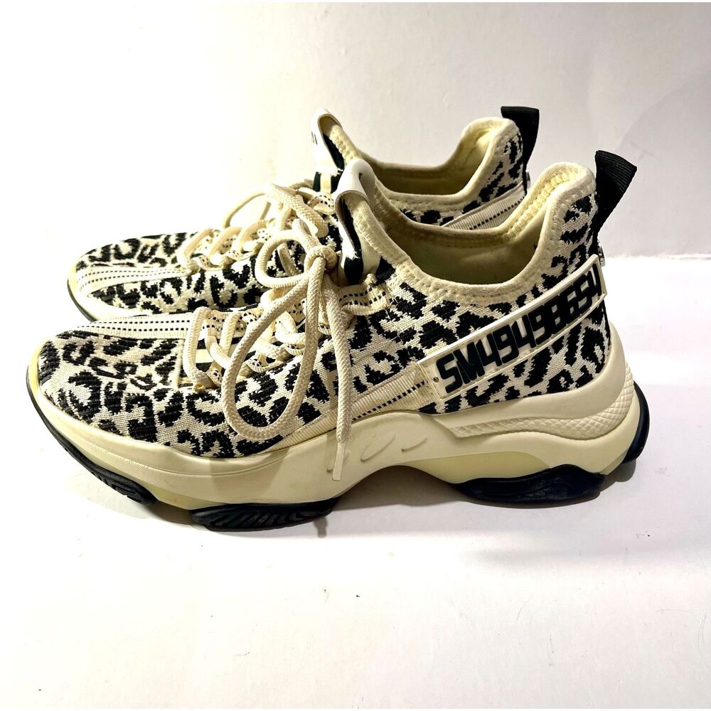 Steve Madden Maxima leopard shoes athletic and training slipon sneakers women 8